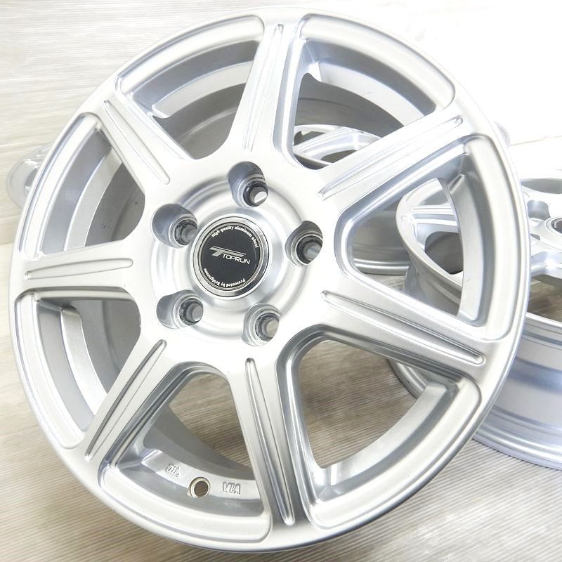 中古 15インチ アルミ BRIDGESTONE製 TOPRUN 4本セット ラフェスタ 