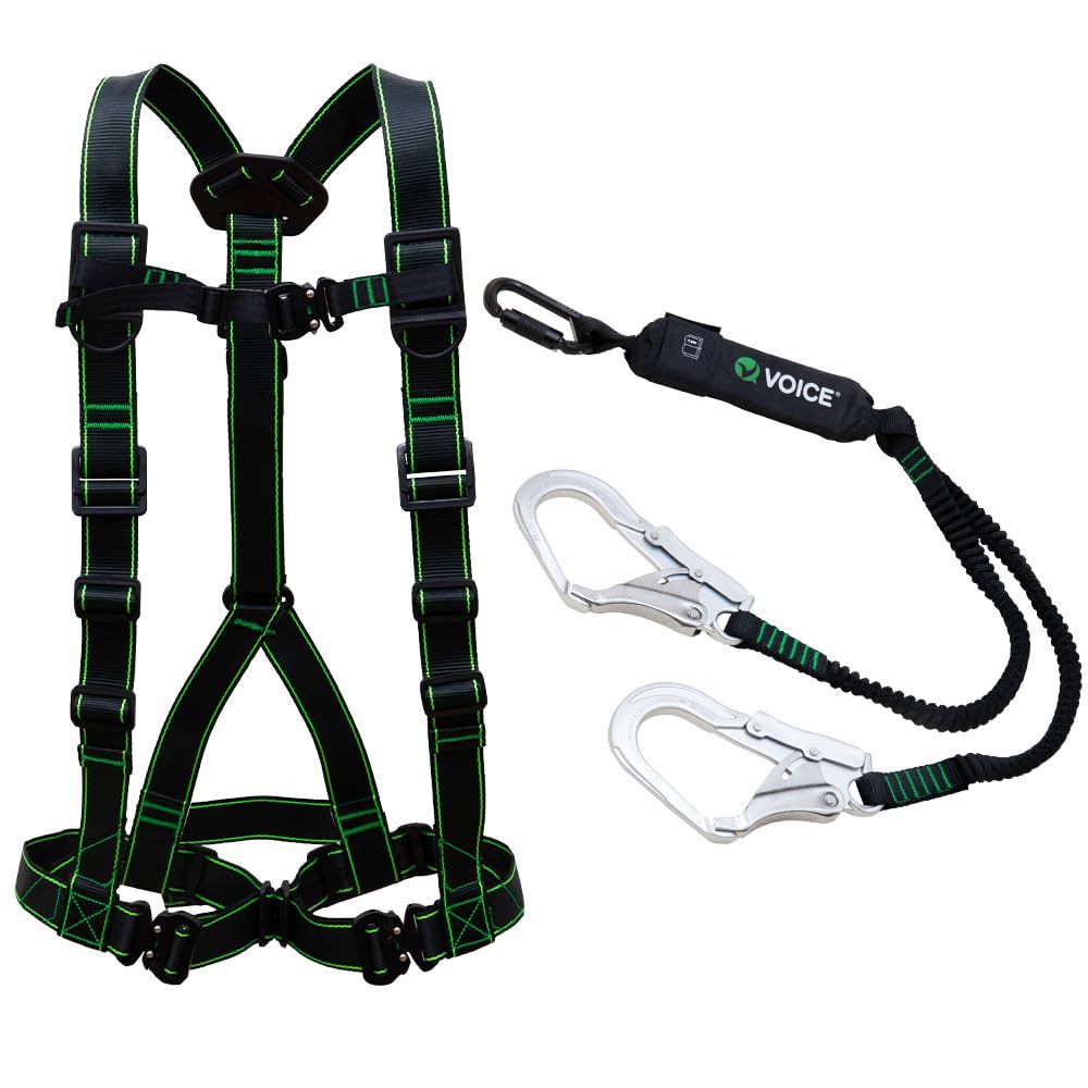人気商品 第二種 第一種 M-L兼用サイズ 160190cm 墜落制止用器具 新規格適合 セット ランヤード 安全帯 フルハーネス 新規格 ヴォイス VOICE