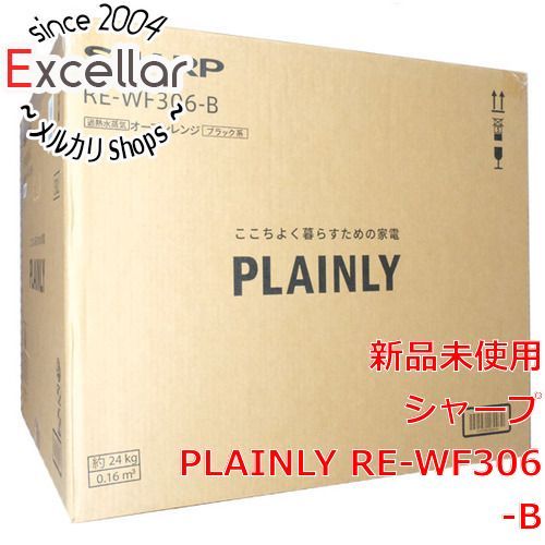 bn 15 SHARP 過熱水蒸気オーブンレンジ PLAINLY RE-WF306-B ブラック WWW_KANDAIZUMI_COM