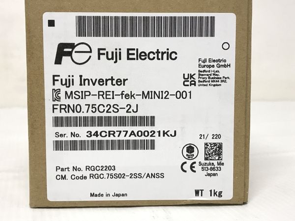 富士電機 FRN0.75C2S-2J | www.innoveering.net