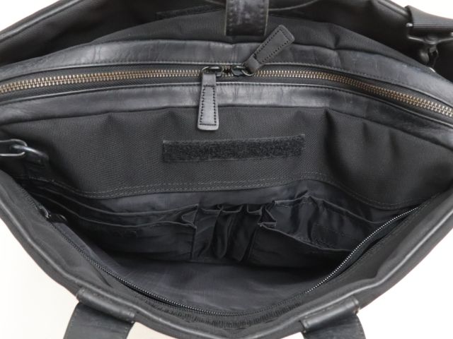 2507-72 ポーター ブリーフケース PORTER ナイロン×レザー製 ブラック