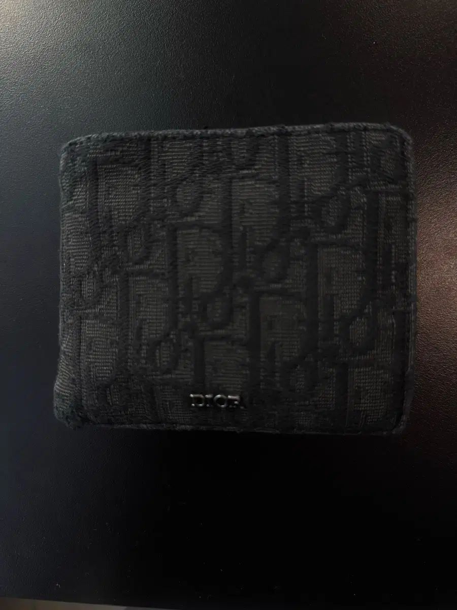 Dior(ディオール) オブリーク コイン 二つ折り財布 ブラック Dior