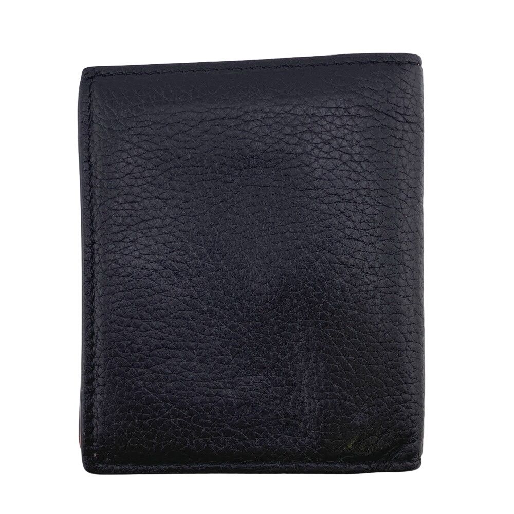 ルブタン/スタッズ付き黒レザー二つ折り財布 Christian Louboutin クリスチャン・ルブタン louboutin ミニ