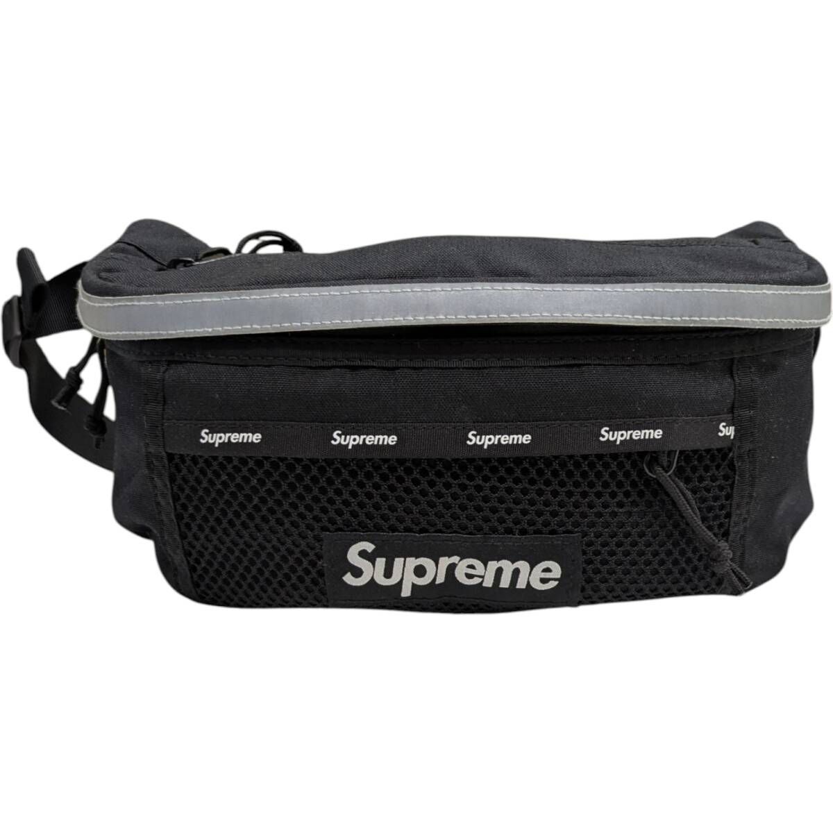 24AW Supreme シュプリーム Waist Bag ウエストバッグ ショルダー ブラック ナイロン