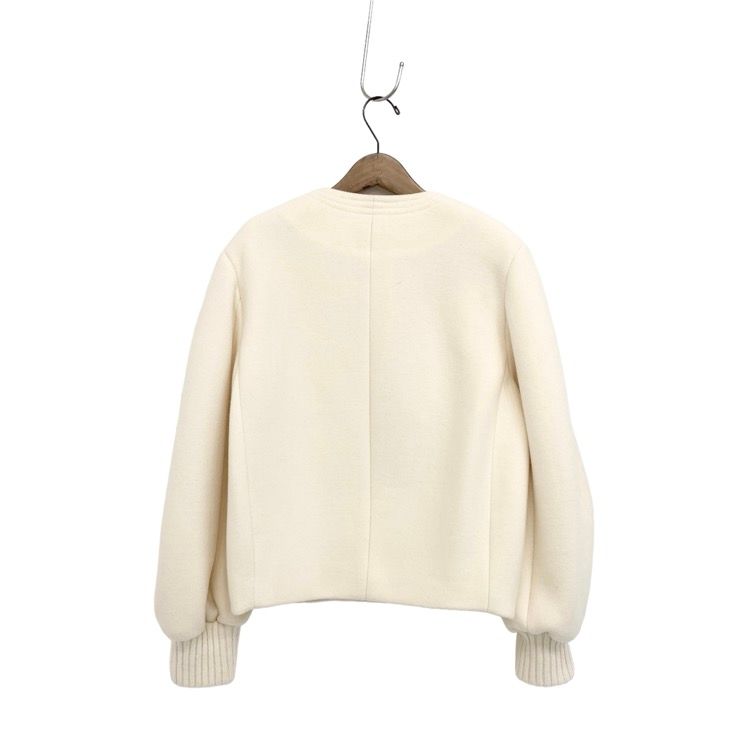 Chloe ホワイト ノーカラージャケット