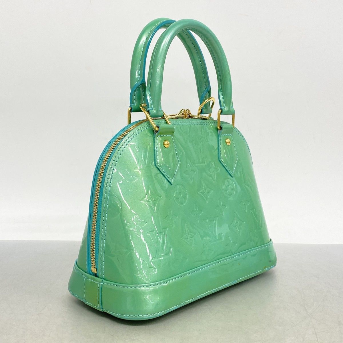 5hb1055】ルイヴィトン ハンドバッグ ヴェルニ アルマBB M91696 ブルー  