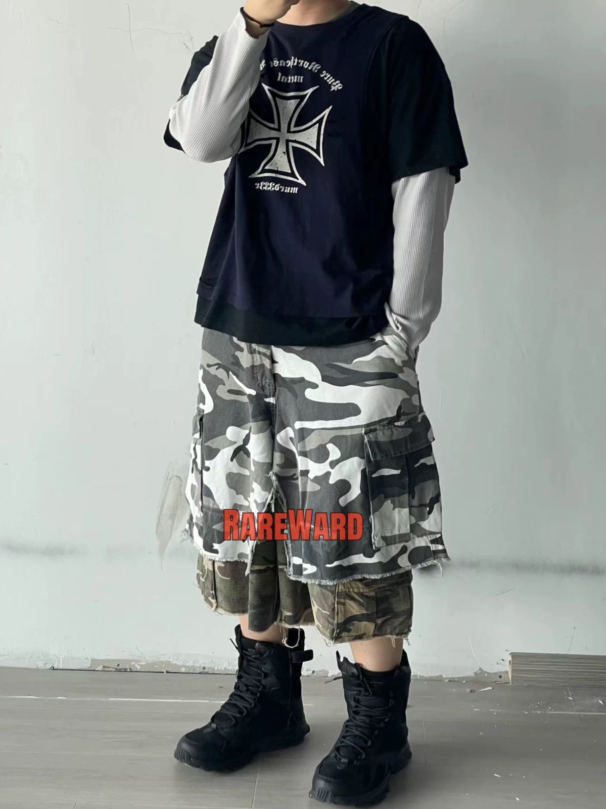 Project G/R x MFM333 Camo Cargo Shorts プロジェクト GR