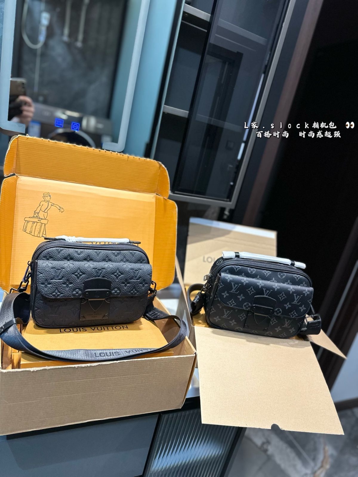 ❤️牛革p 1360黒花p 1120（ギフトボックス包装）❤️ LV・s