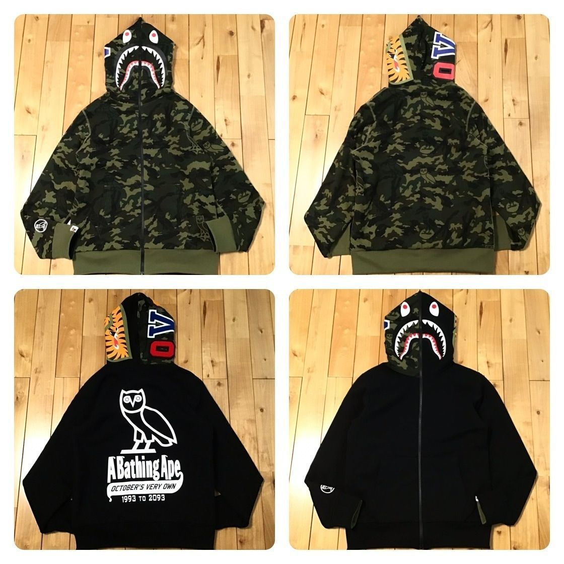 BAPE シャークパーカー Mサイズ ☆NFS限定☆ 2nd シャーク パーカー Mサイズ shark full zip