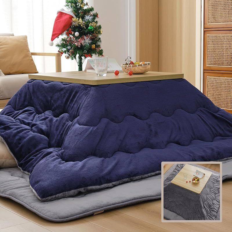 Housecover こたつ布団 長方形 210×290cm コタツ布団 単品売り こたつふとん 火燵布団 掛け布団 フランネル 冬用 厚手 吸湿発熱わた 蓄熱 リバーシブル両面使える 洗える 抗菌防臭防ダニ SEK衛生認証 静電気防止 撥水加工 毛抜けない