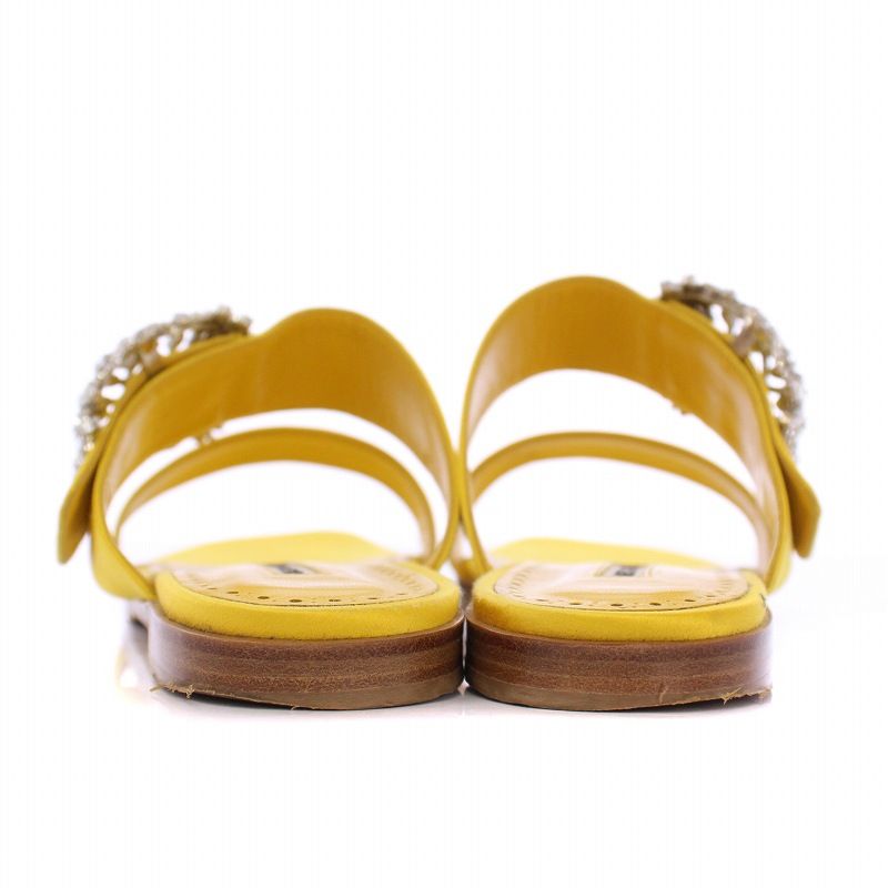 マノロブラニク MANOLO BLAHNIK DRAWER別注 TITUBA FLAT JEWEL