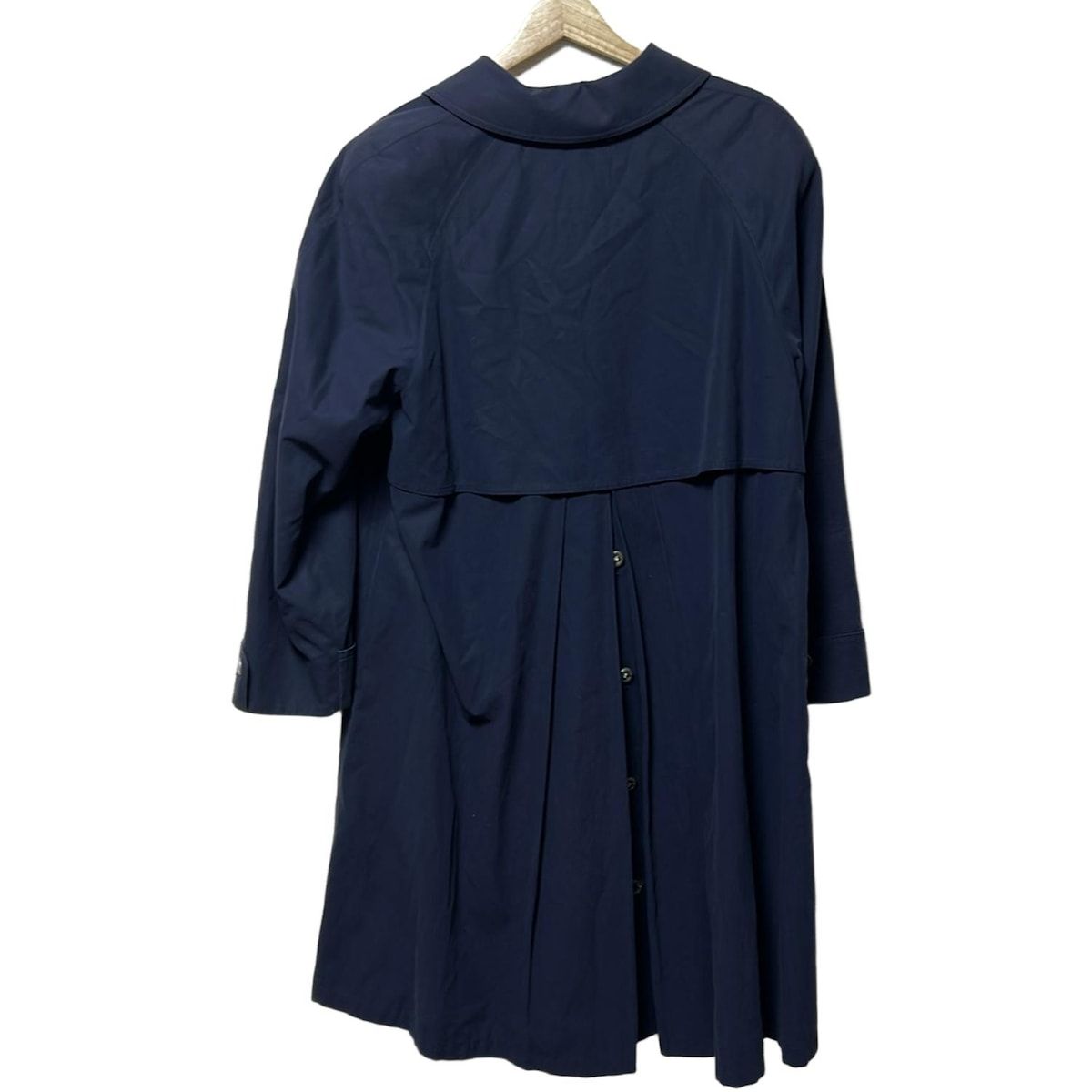 Burberry s バーバリーズ コート サイズ7 S レディース - ダークネイビー 長袖 肩パッド 春 秋