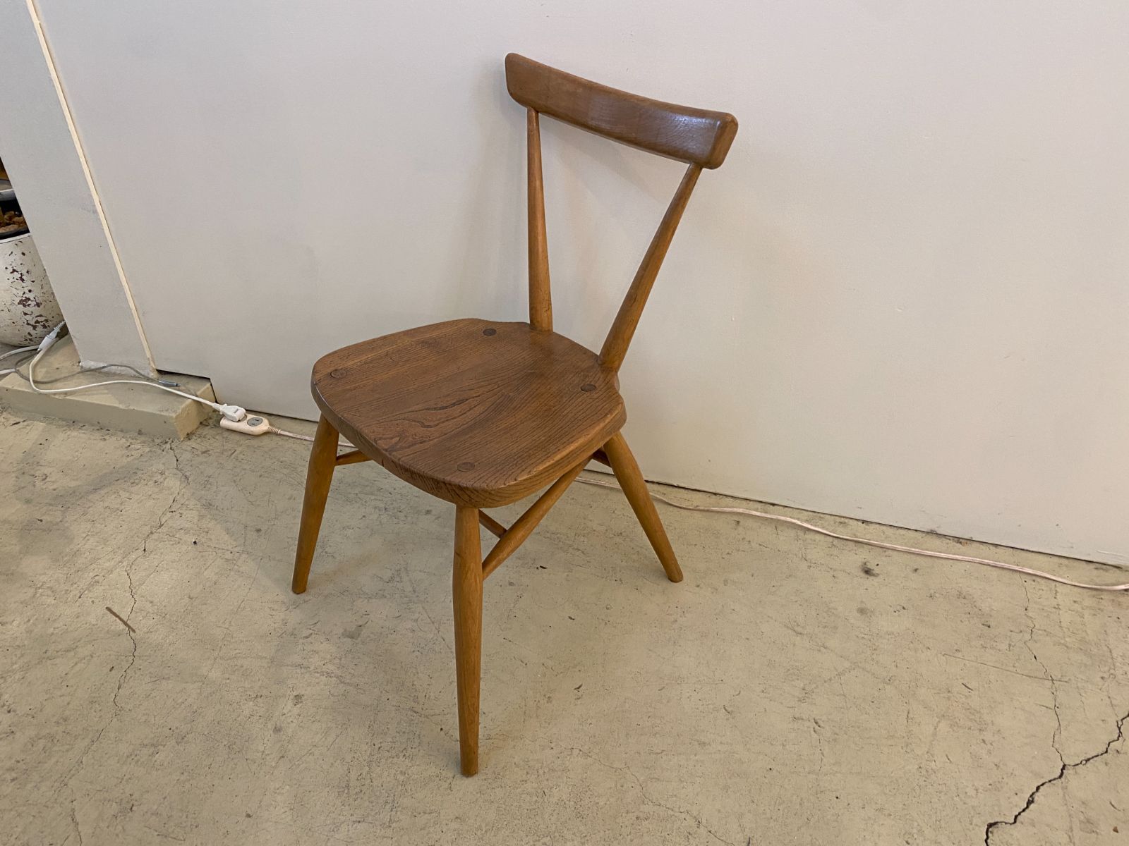 【希少】ビンテージ アーコール　ercol　スタッキングチェア　シングルバック イギリスアーコール社 ercol スタッキングチェア（シングル