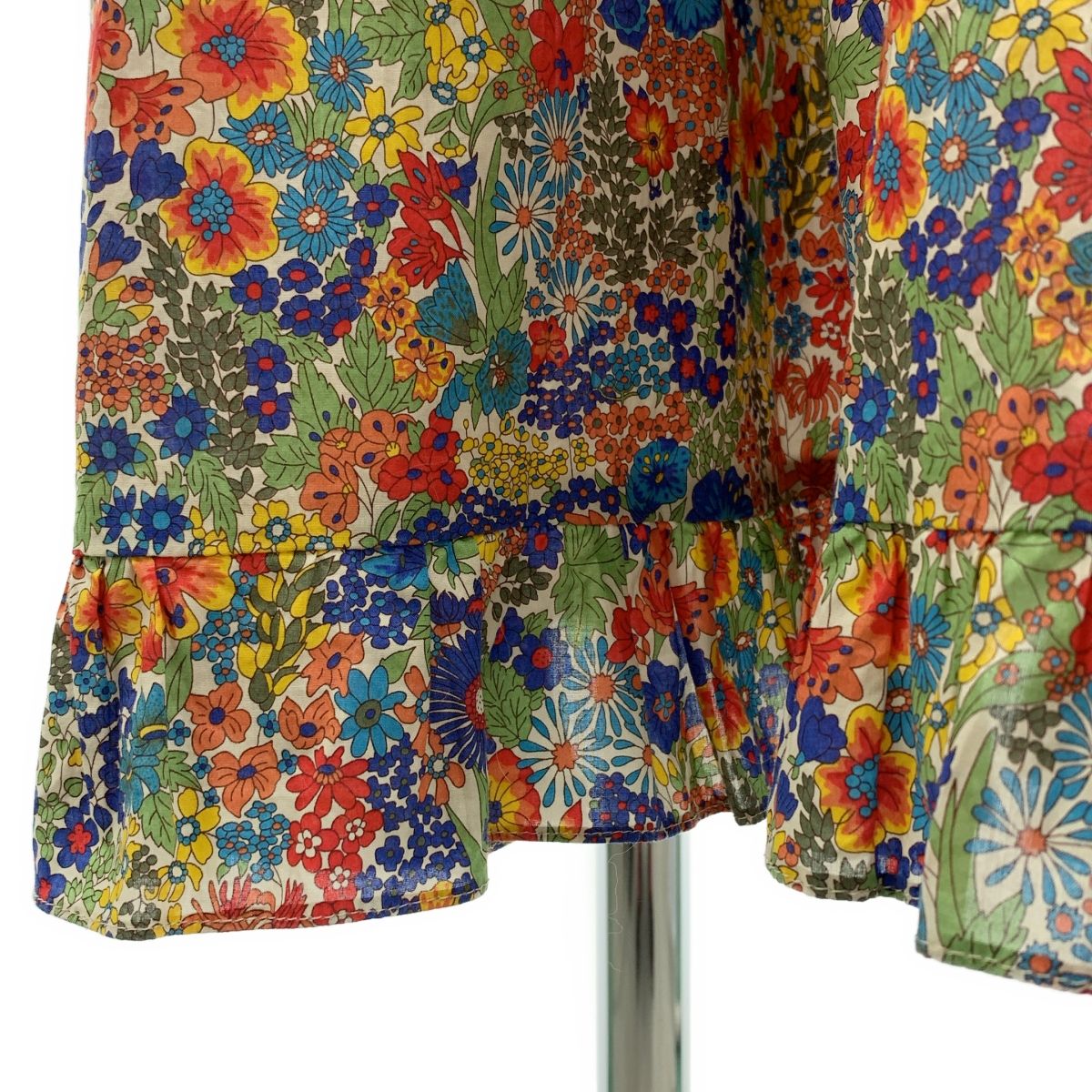 HORROR VACUI / ホラーヴァキュイ | フラワープリント ギャザー フリル  