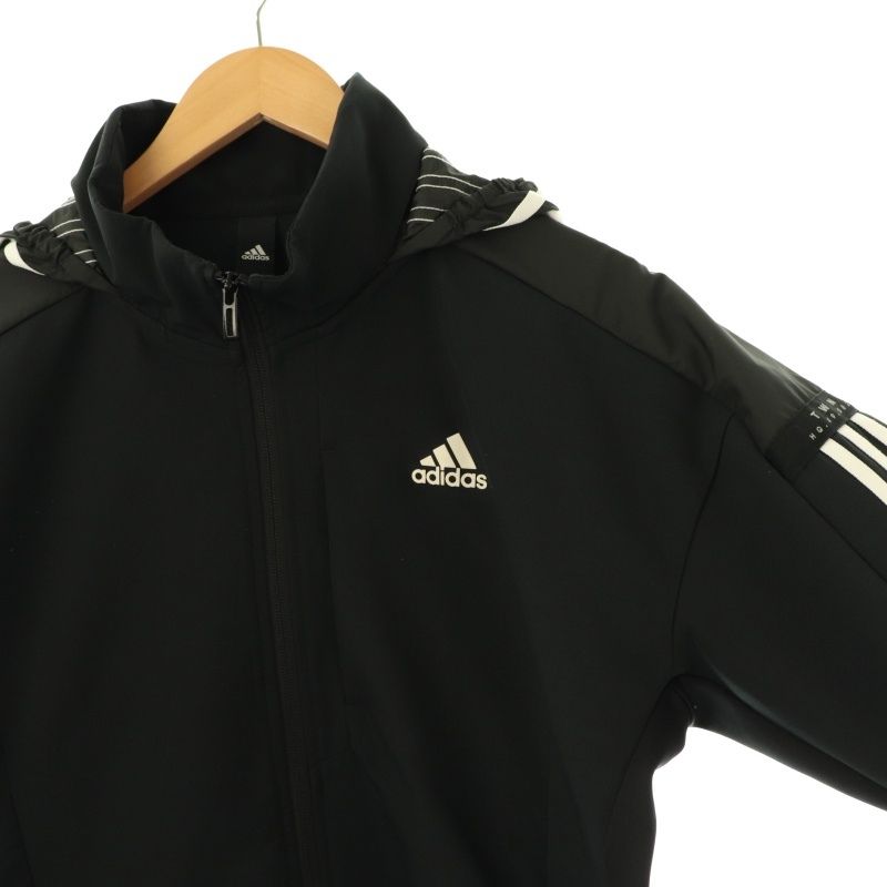 adidas ブラック ジップアップジャケット S adidas ブラック ジップアップジャケット 130cm - メルカリ