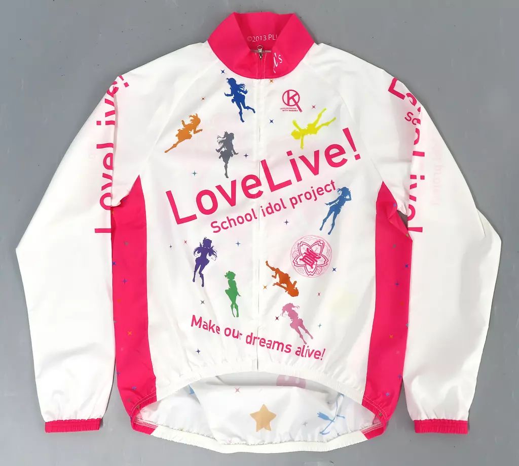 ラブライブ！2ndサイクルウインドブレーカー　size S 中古】衣類 μ's(2nd.Ver) サイクルウィンドブレーカー ホワイト×レッド