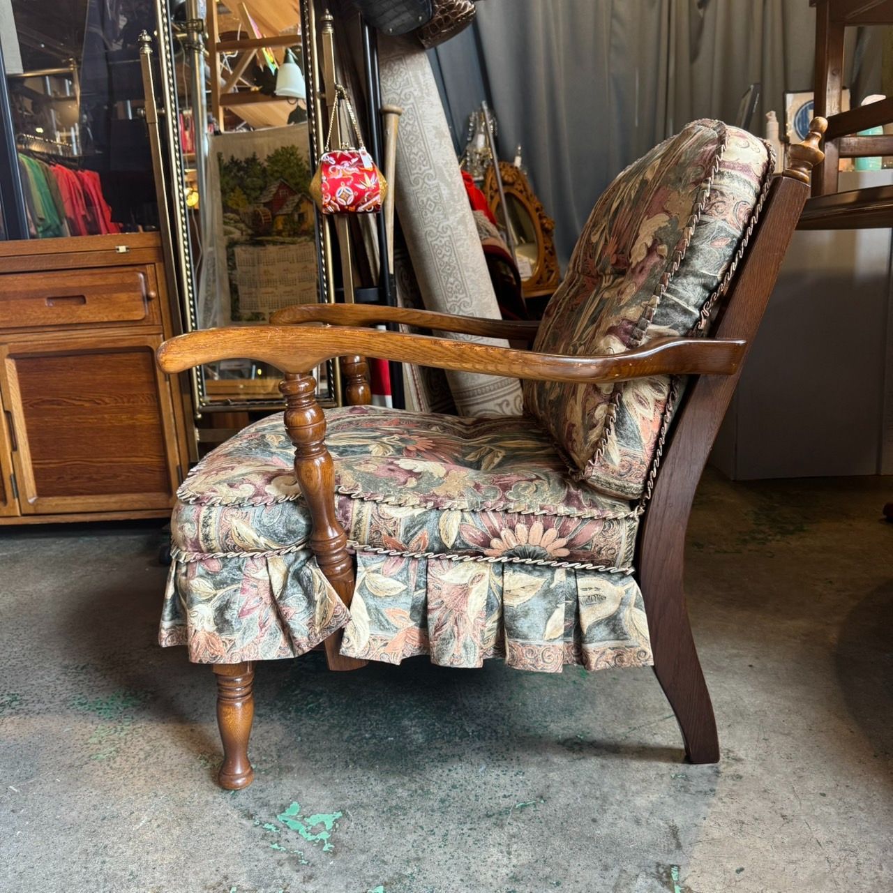 飛騨産業 キツツキマーク 1p アンティークソファー