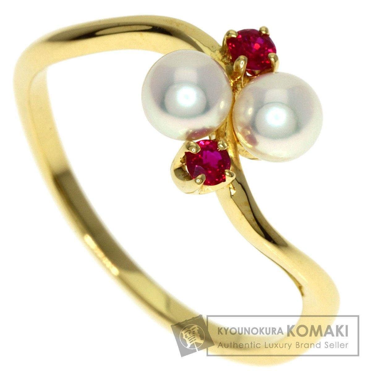 MIKIMOTO パール 真珠 リング・指輪 K18YG レディース