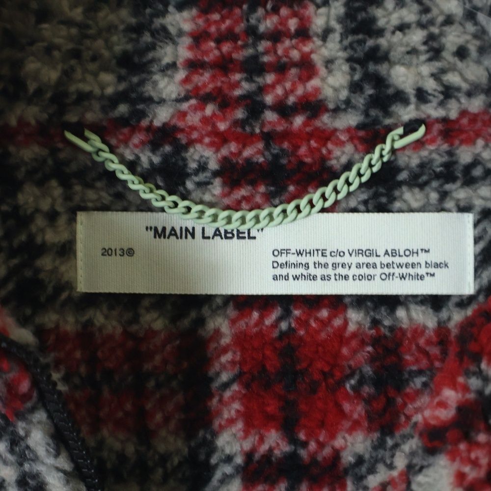 OFF-WHITE (オフホワイト) 19AW Plaid Fleece Jacket OMEA186E19E19002  