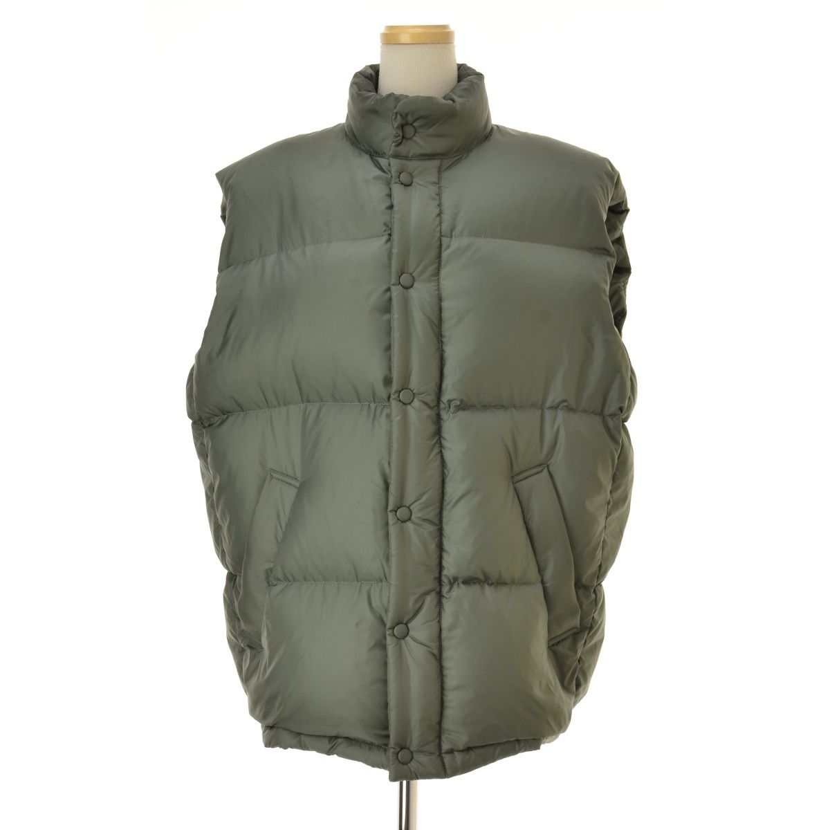 JANESMITH】22AW 22WVE-#409S NYLON TAFFETA OVERSIZED DOWN VEST