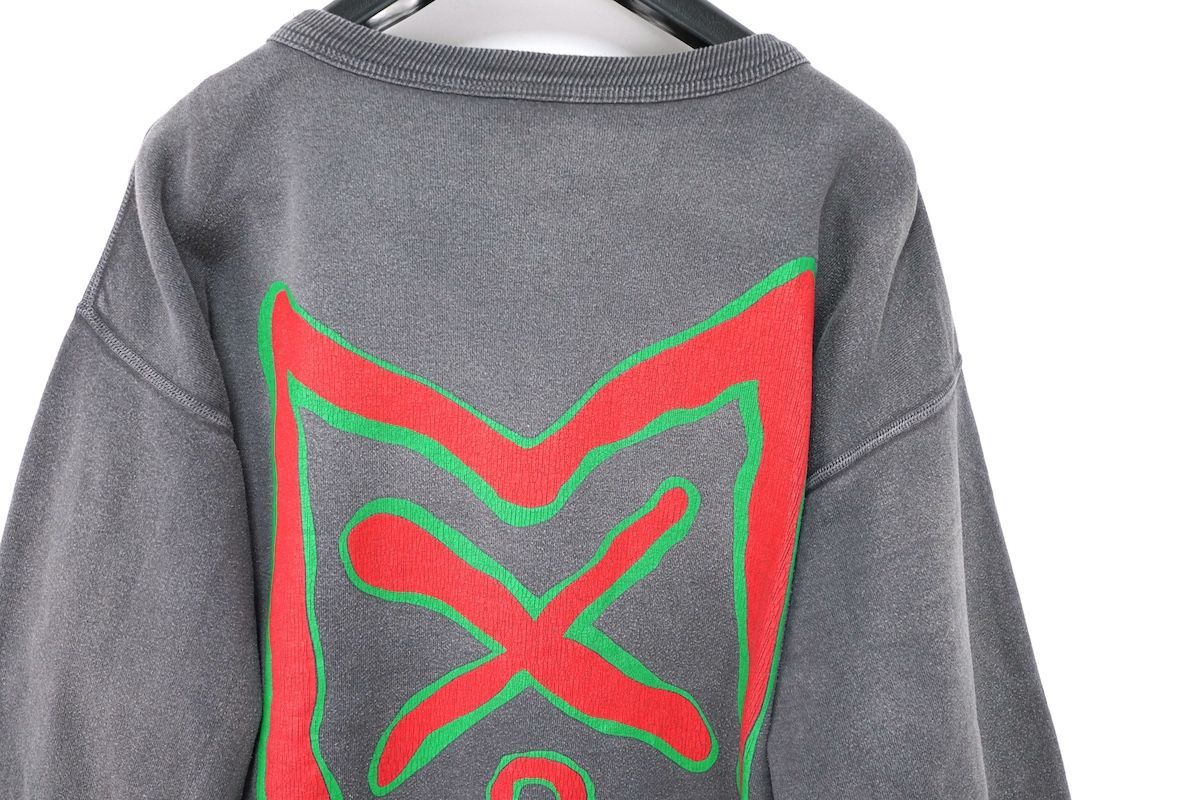 グレー グラフィックプリント トレーナー/ セントマイケル CRW SWEAT/LMB OF GD | SAINT Mxxxxxx(セント マイケル