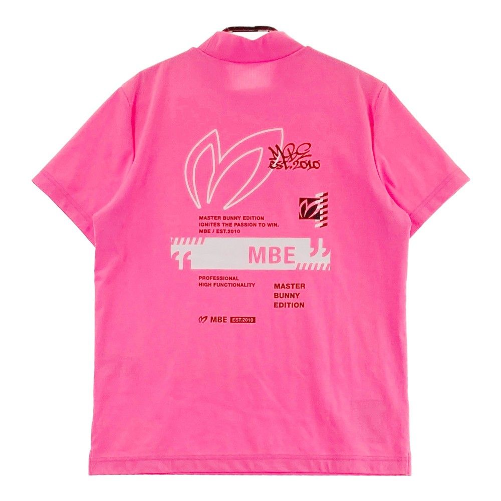 サイズ2 マスターバニーエディション ピンクシャツ　モックネック パーリーゲイツ MASTER BUNNY モックネック レディース ウエア サイズ