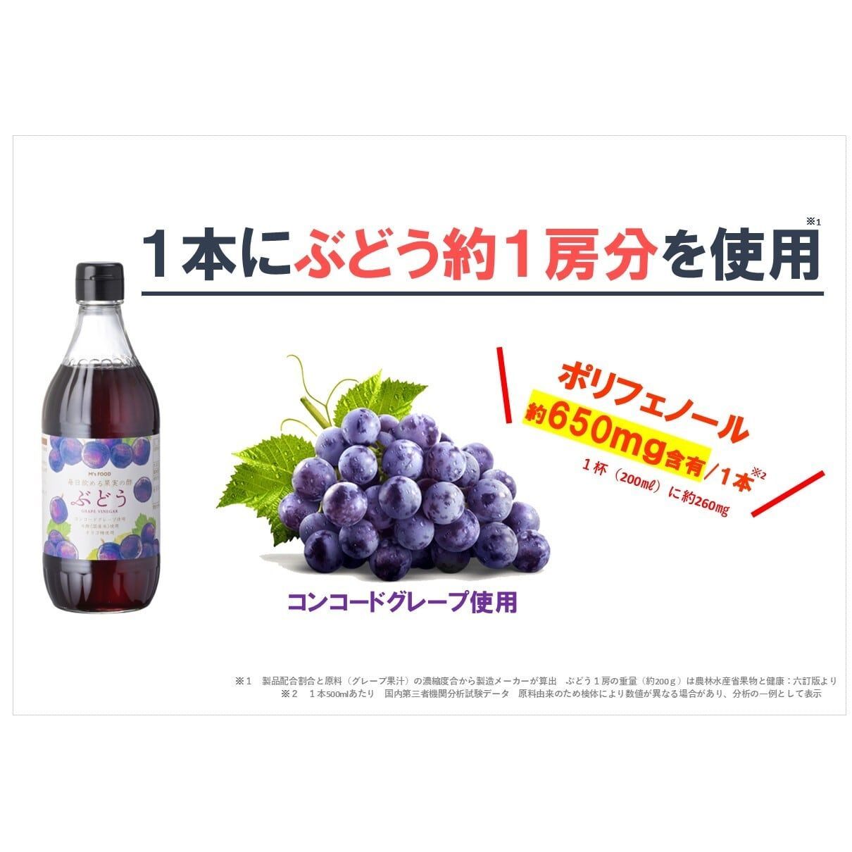 毎日飲める果実の酢 ぶどう