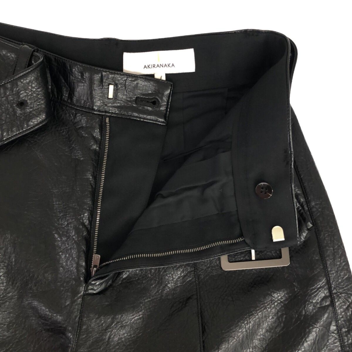 AKIRANAKA アキラナカ レザーパンツ フェイクレザー 黒 ブラック
