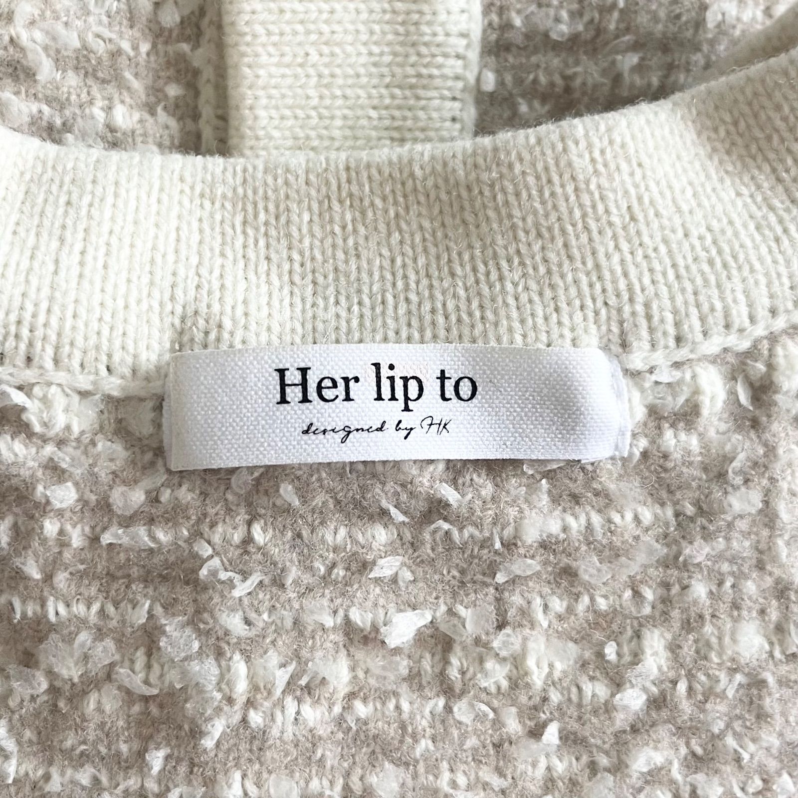 Her lip to／Mercer Tweed Cardigan／ハーリップトゥ-