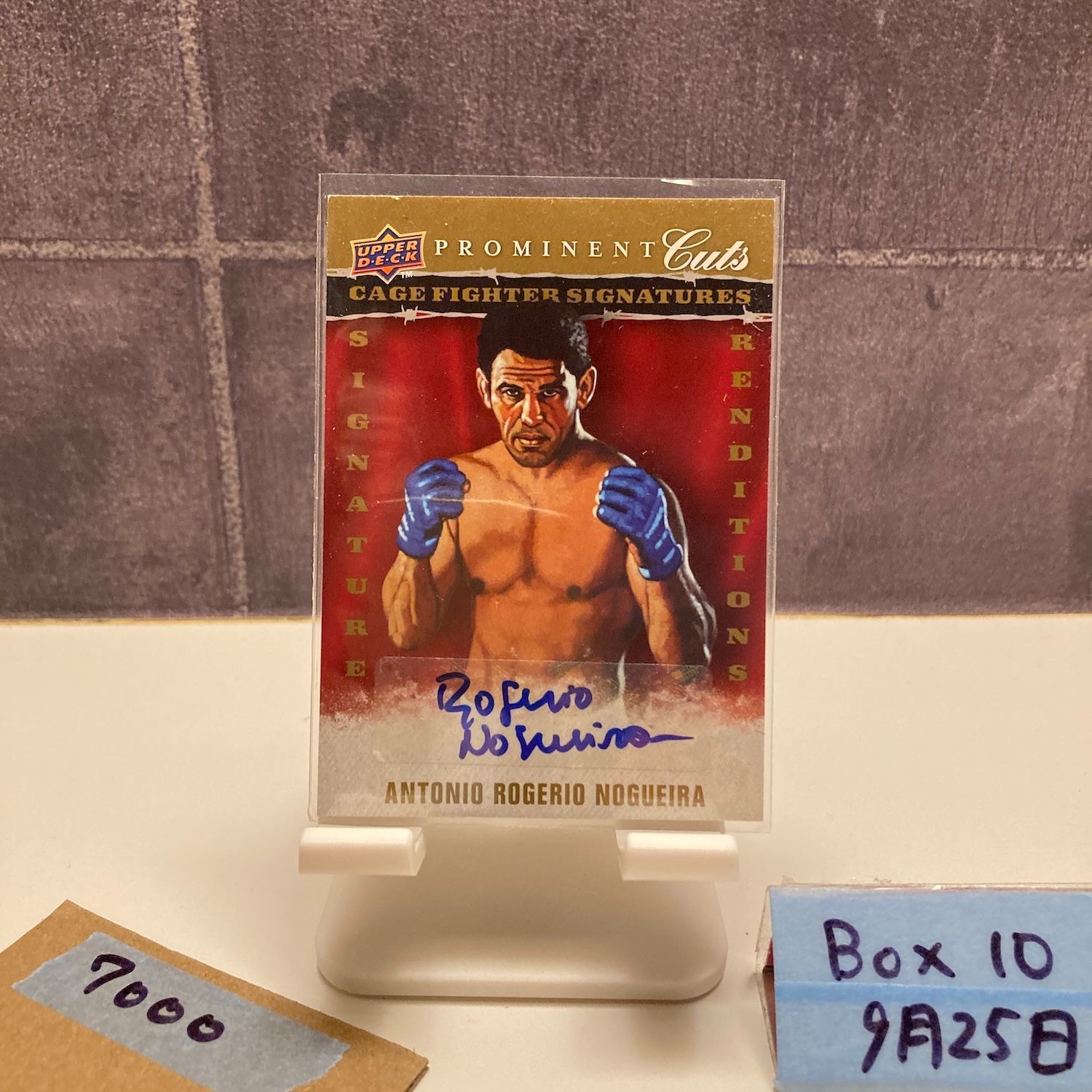 2009 Upper Deck Antonio Rogerio Nogueira 直筆サインカード Cage Fighter Signature Renditions Prominent Cuts カード