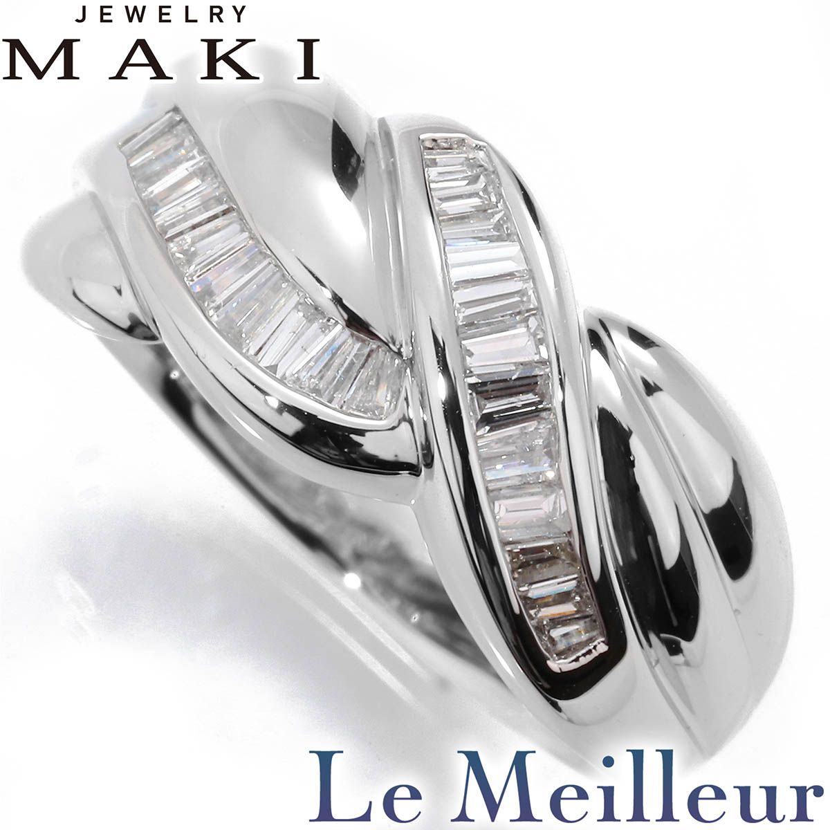 新品仕上済】 ジュエリーマキ ダイヤモンド 0.5ct プラチナ Pt850 