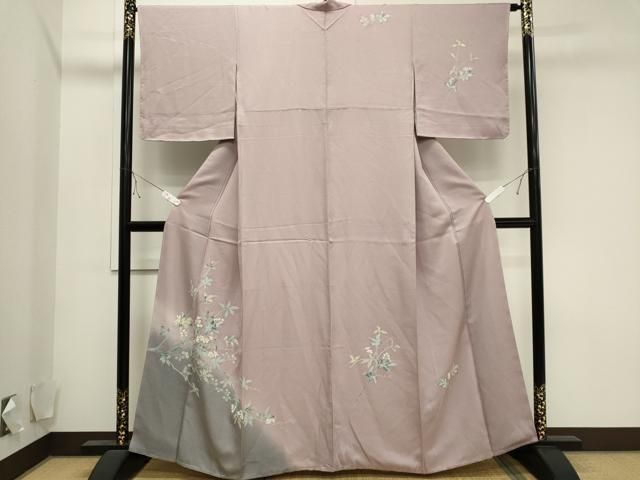 平和屋着物□訪問着 枝花文 暈し染め 金彩 正絹 逸品 未使用  