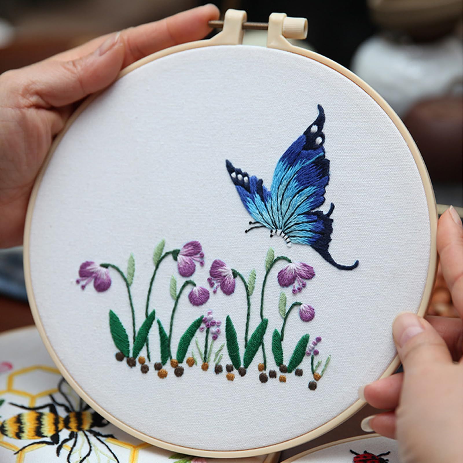 クロスステッチキット 刺繍 初心者 蝶 花 手芸 ハンドメイド 絵 クロスステッチキット 刺繍 初心者 蝶 花 手芸 ハンドメイド 絵