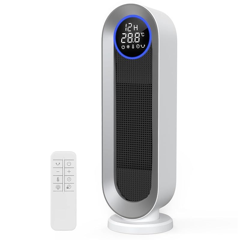 セラミックヒーター 2025年モデル＆ECO恒温運転 電気ストーブ 節電対策 暖房器具 省エネ 自動首振り 電気ヒーター LED大型ディスプレ タイマー機能 セラミックファンヒーター おしゃれ 800W|1200W パワー 即暖 電気ファンヒータ 0