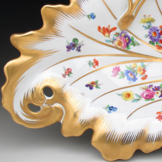 ニンフェンブルク 金彩花束絵