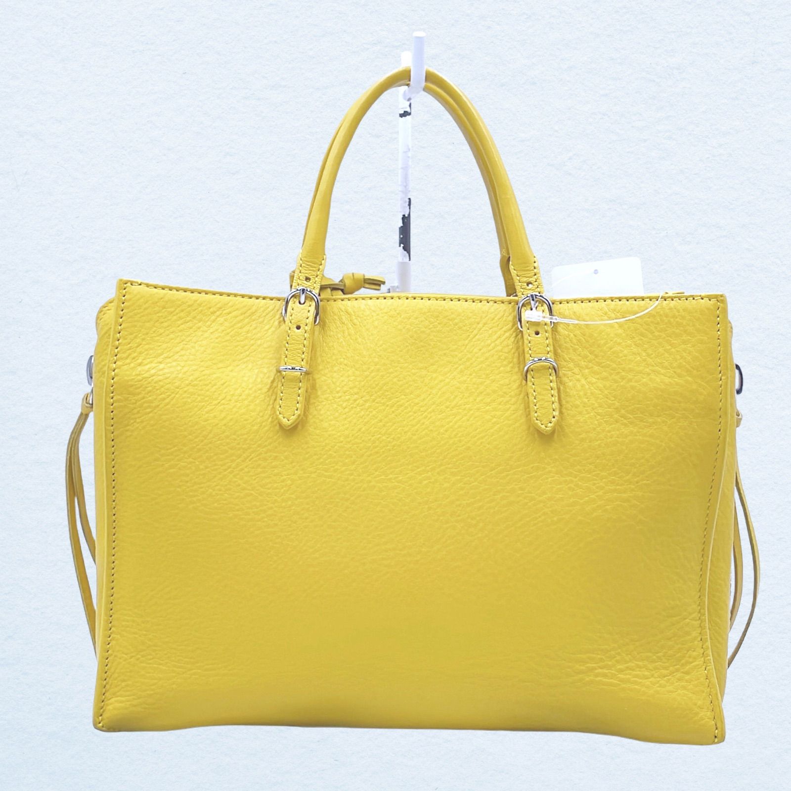美品　バレンシアガ　2wayペーパーバッグ　イエロー PAPIER（BALENCIAGA） バレンシアガ BALENCIAGA ペーパー 2WAY