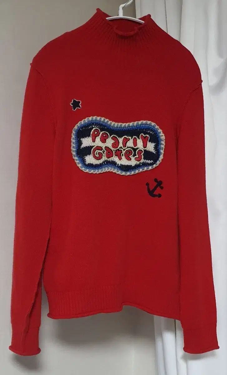 パーリーゲイツ ウール100 防風 ニット セーター