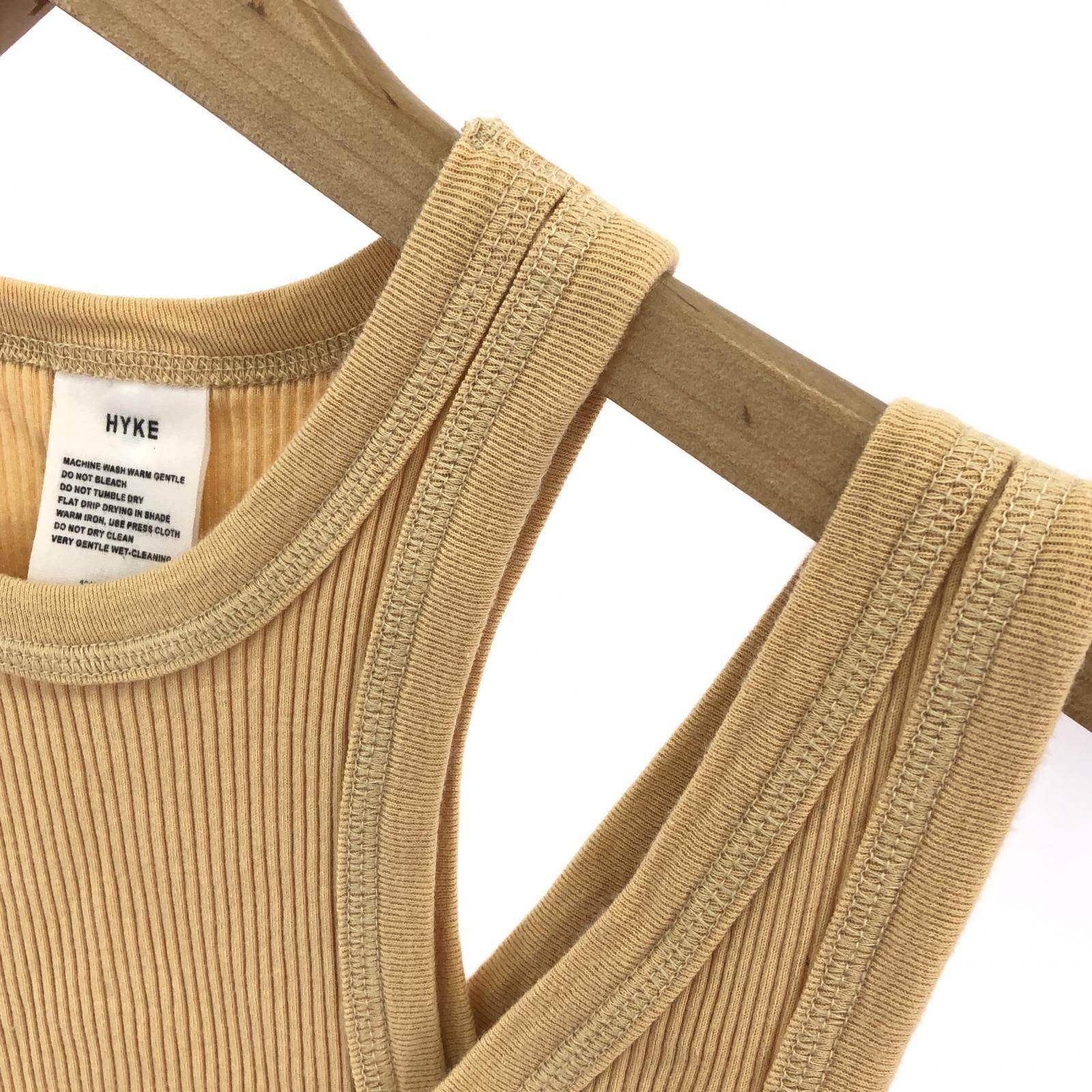 HYKE DOUBLE SHOULDER TANK TOP HYKE ダブルショルダー タンク