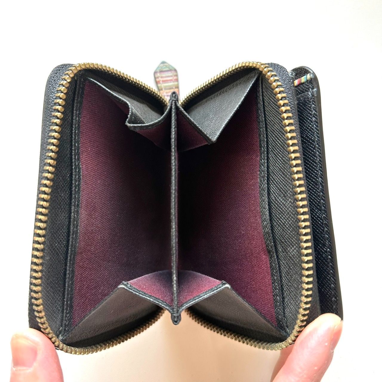 ポールスミス Paul Smith 二つ折り財布 ジップストローグレイン2