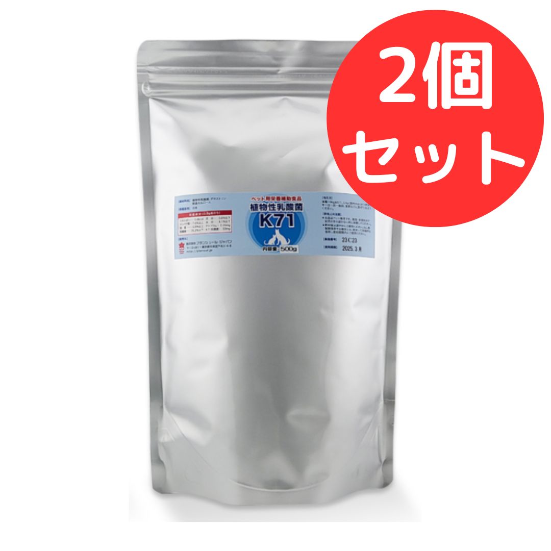 植物性乳酸菌 K-71 500g プランシュール 2個セット