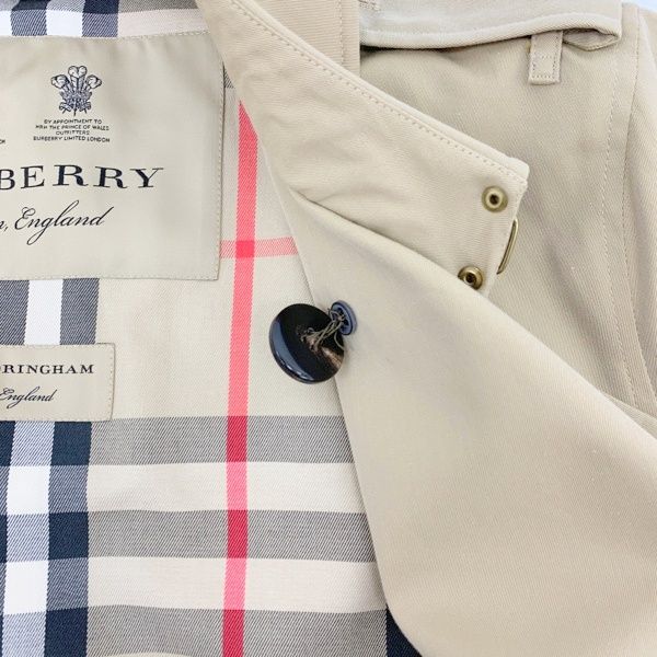 バーバリー　サンドリンガム　トレンチコート　ノヴァチェック　ベージュ 美品 サンドリンガム バーバリー トレンチコート ノバチェック ハニー