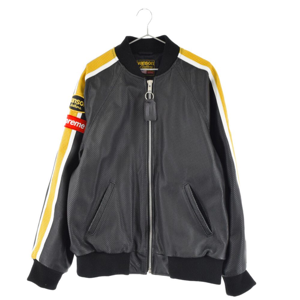 SUPREME (シュプリーム) 20SS×Vanson Leather Perforated Bomber ...