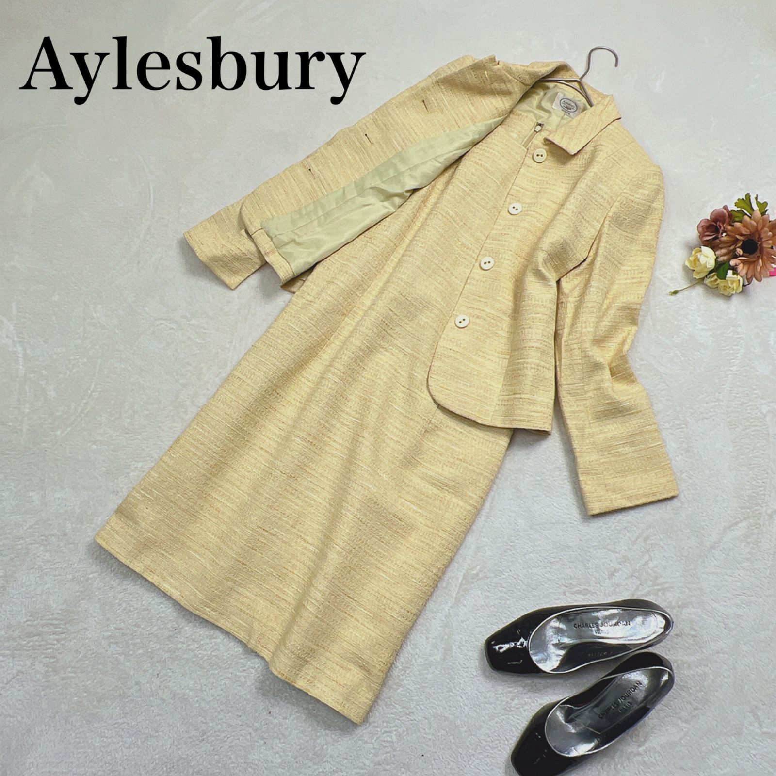Aylesbury (アリスバーリー)イエローツイード セットアップ