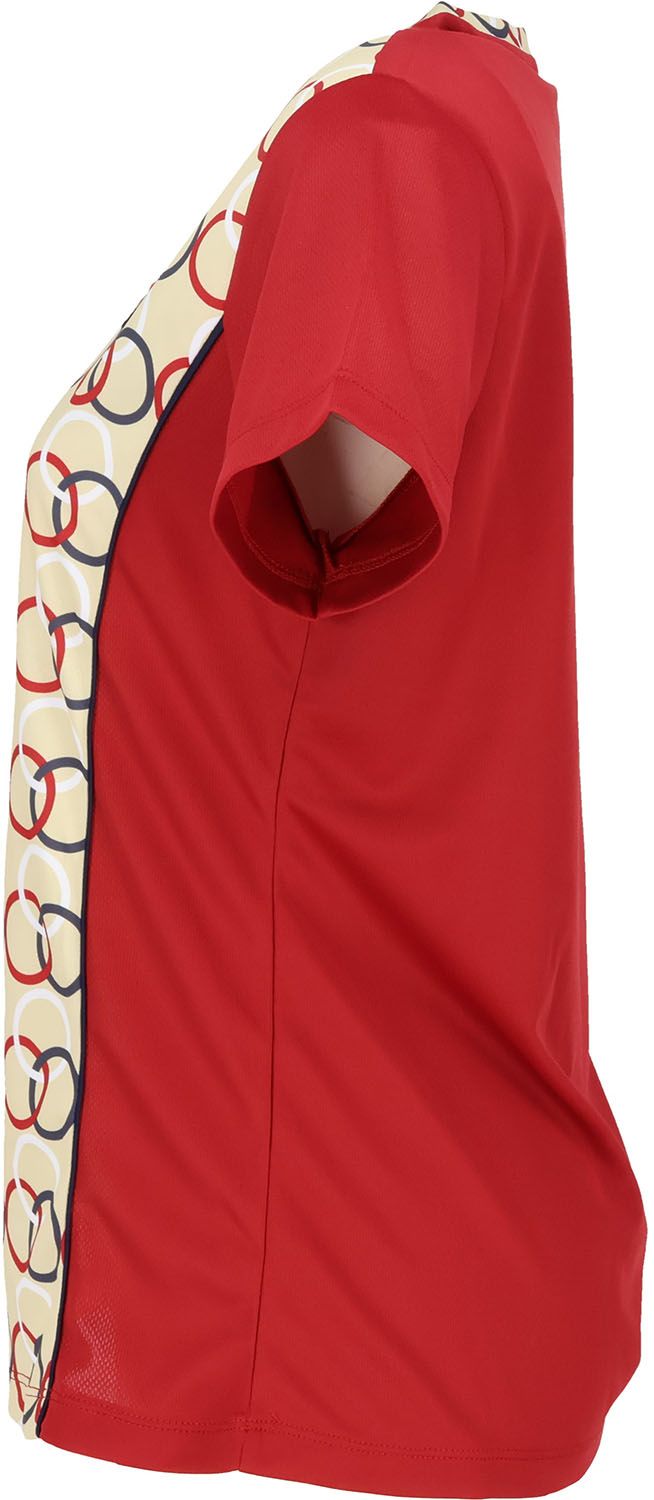 フィラ FILA テニス ゲームシャツ ウェア レディース ウィメンズ 女性 大人 半袖 Tシャツ トップス ウェア ロゴ スッキリ ギャザー 部活動 クラブ サークル スクール チーム EL0201 28A ボルドー WHITEMONARCHHOTEL_COM