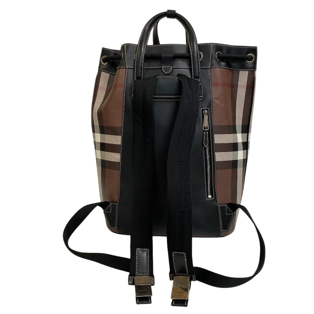 美品 BURBERRY リュック バックパック ノバチェック 巾着型 ナイロン 希少 極美品 BURBERRY バーバリー ノバチェック リュック バック