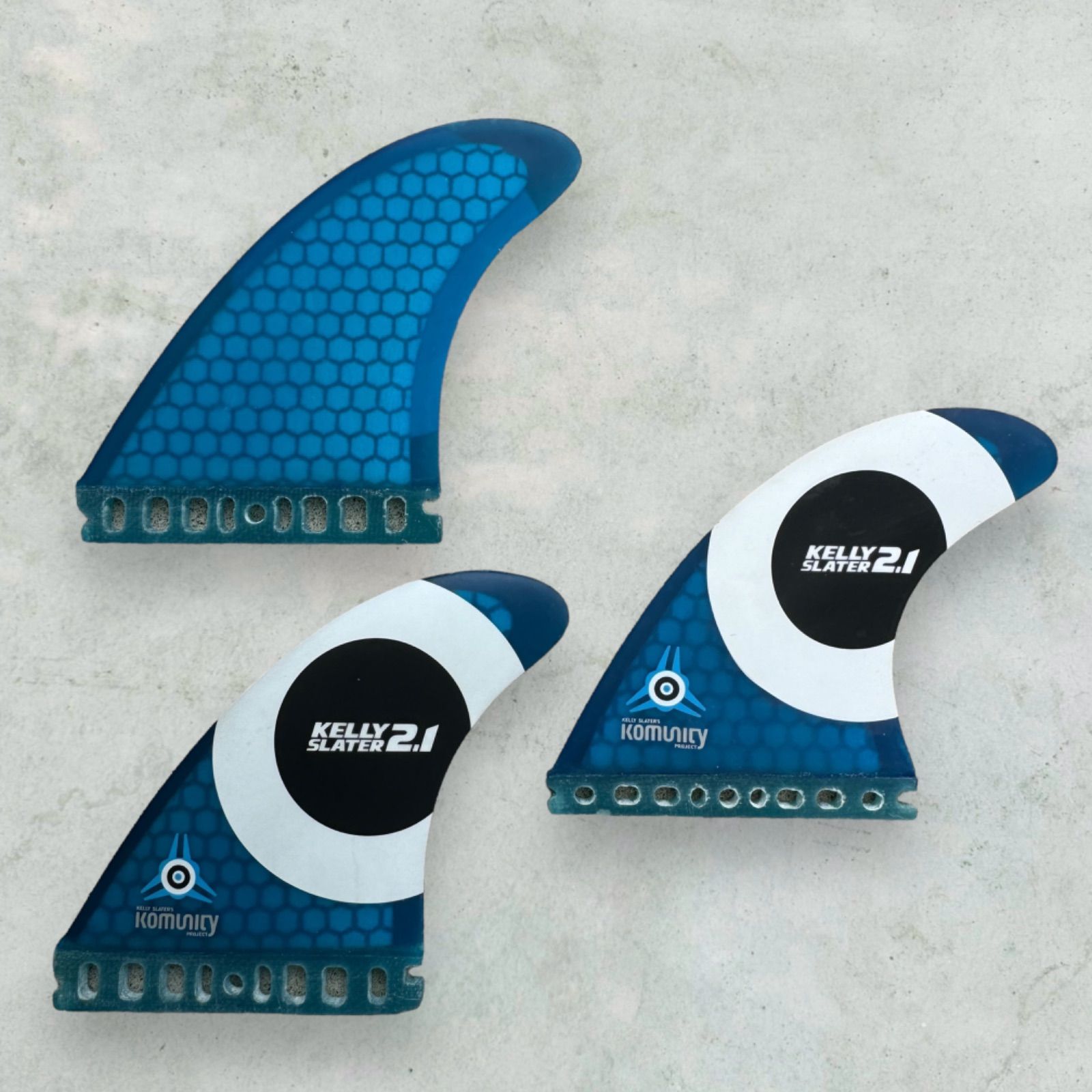 Komunity surfboard Fins Large Quad fin fits Futures Kelly