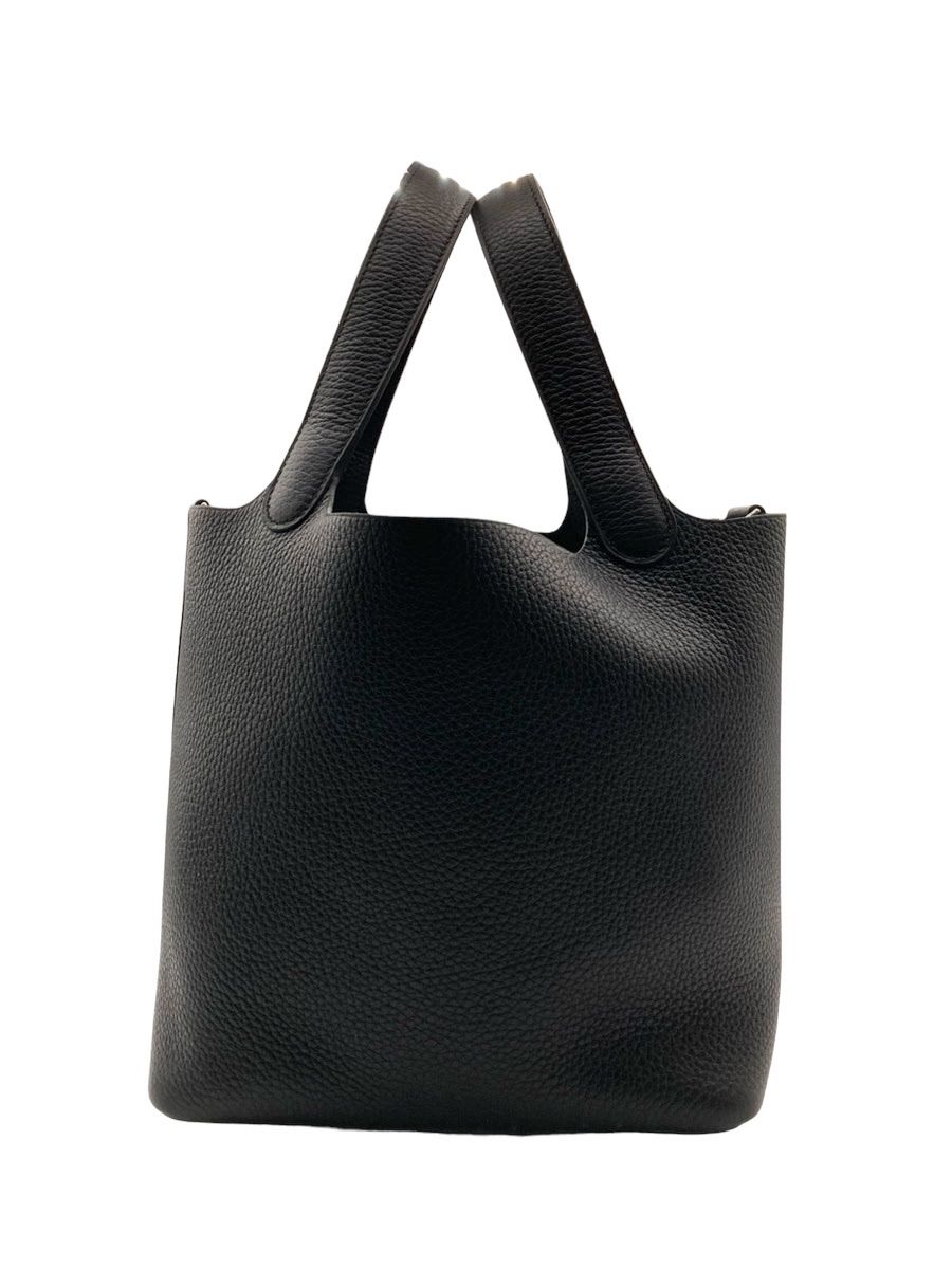 エルメス(HERMES) ピコタンロックMM(22) 黒 トリヨン シルバー