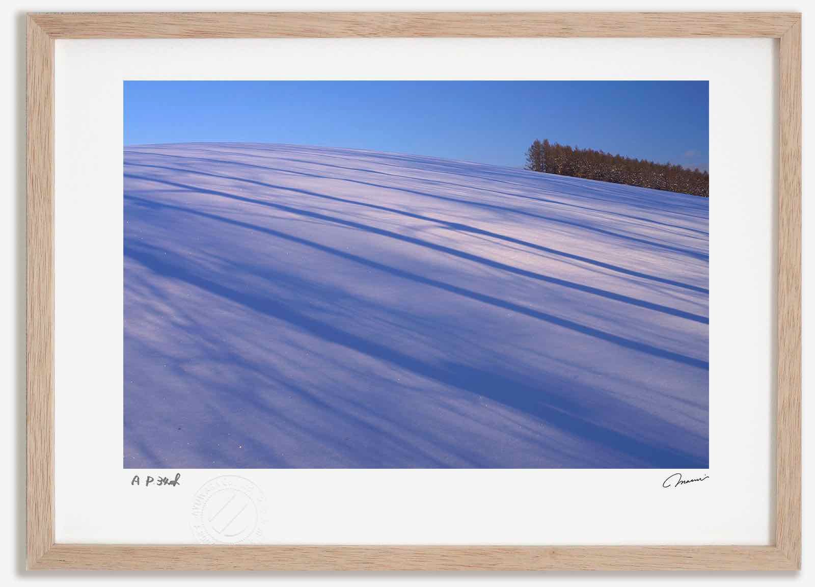 アートフォト 絵画 蒼い影8 高橋真澄|インテリア 額入り 額装込 風景画 油絵 ポスター アート アートパネル リビング 玄関 プレゼント モダン アートフレーム 飾る Mサイズ おしゃれ 壁掛け 絵