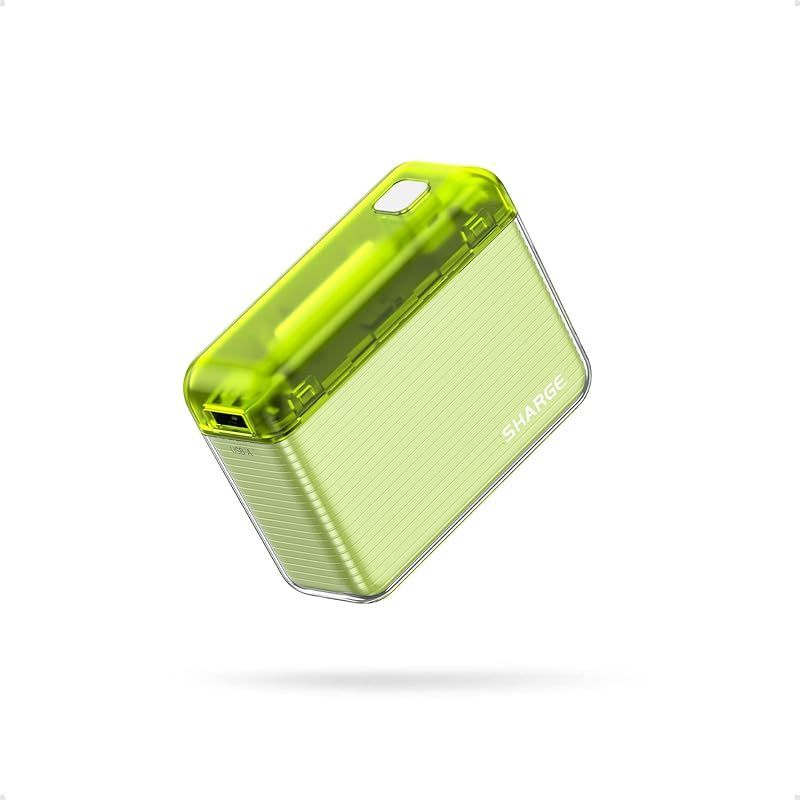 【人気商品】SHARGE Flow モバイルバッテリー 大容量 10000mAh 20W出力 軽量 小型 【PD QC PPS 対応/PSE技術基準適合/USB-C*1 u0026 USB-A*1】 急速充電 パススルー コンパクト iPhone iPad Gal 0