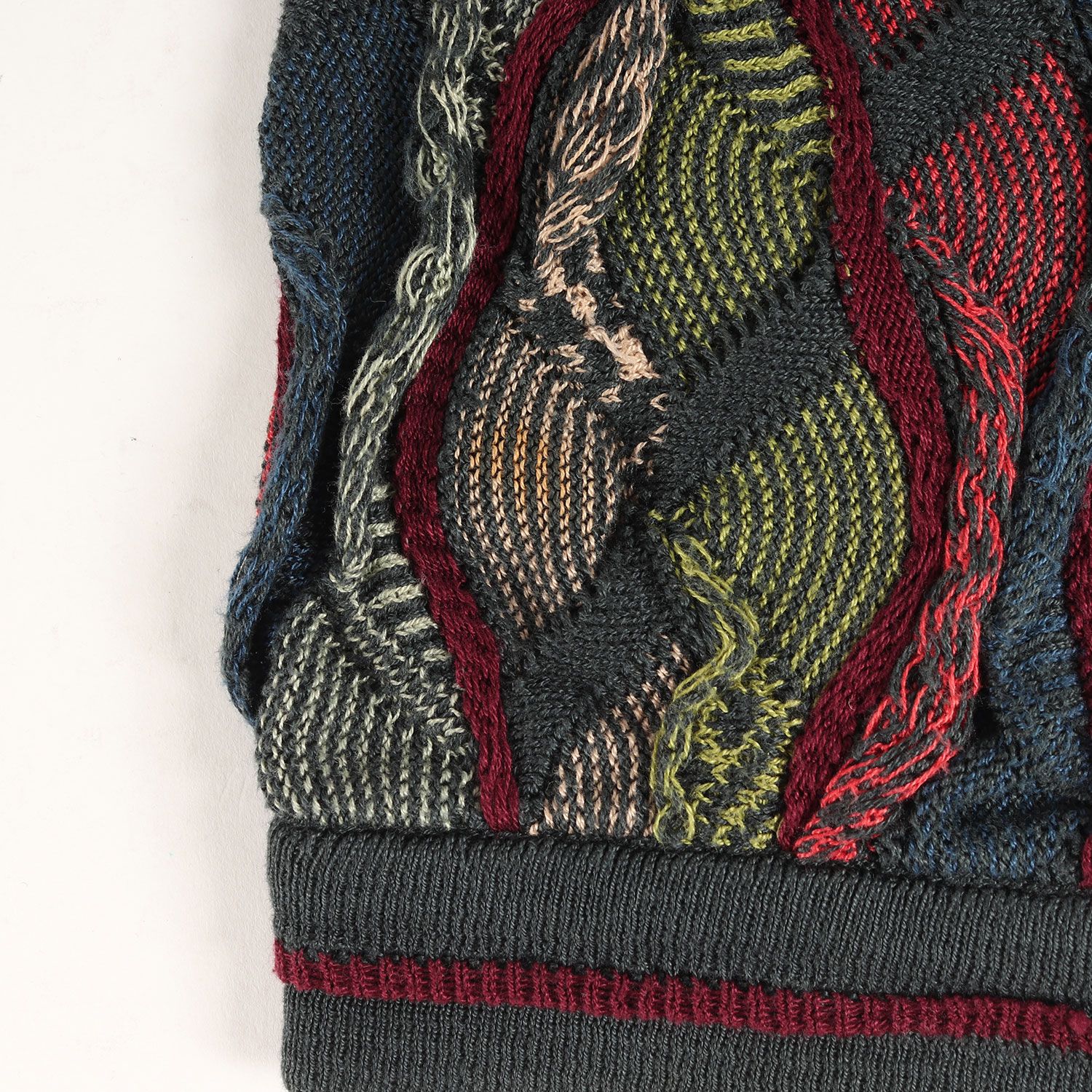 COOGI クージー サイズ:3XL 90s 3D 立体編み 総柄 ニット セーター